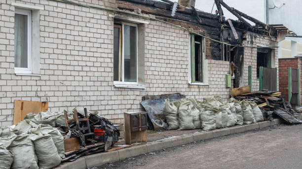 Professional Fire Damage Removal technician working in Cambridge, MD